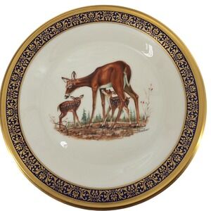 Vintage 1978 Lenox Boehm Woodland Wildlife Whitetail Deer Collector Plate